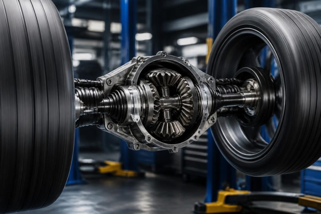 découvrez comment le différentiel impacte la vitesse de rotation des roues et améliore la performance et la sécurité de votre voiture.