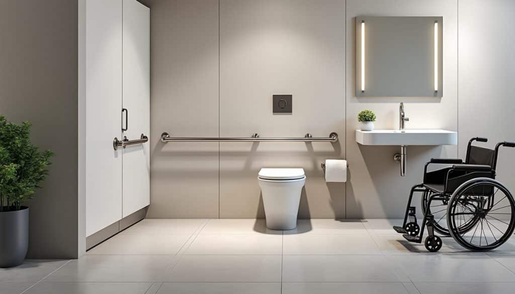 découvrez les normes, équipements et conseils essentiels pour aménager des sanitaires accessibles aux personnes en situation de handicap.
